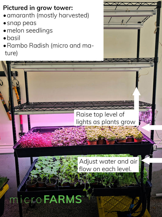 microFARM 2-Level Grow Tower